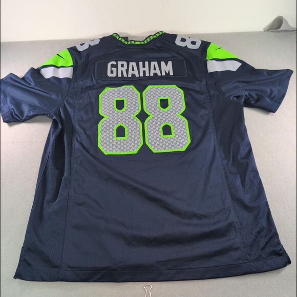Nike Seattle Seahawks Jersey Mens XL Jimmy Graham #88 NFL Team Players On Field - Picture 9 of 10